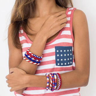 Stars & Stripes Roll-On Bracelet - Olita Gifts & Goods