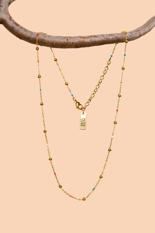 Dippin' Dots Necklace - 18K Gold Plated - Olita Gifts & Goods
