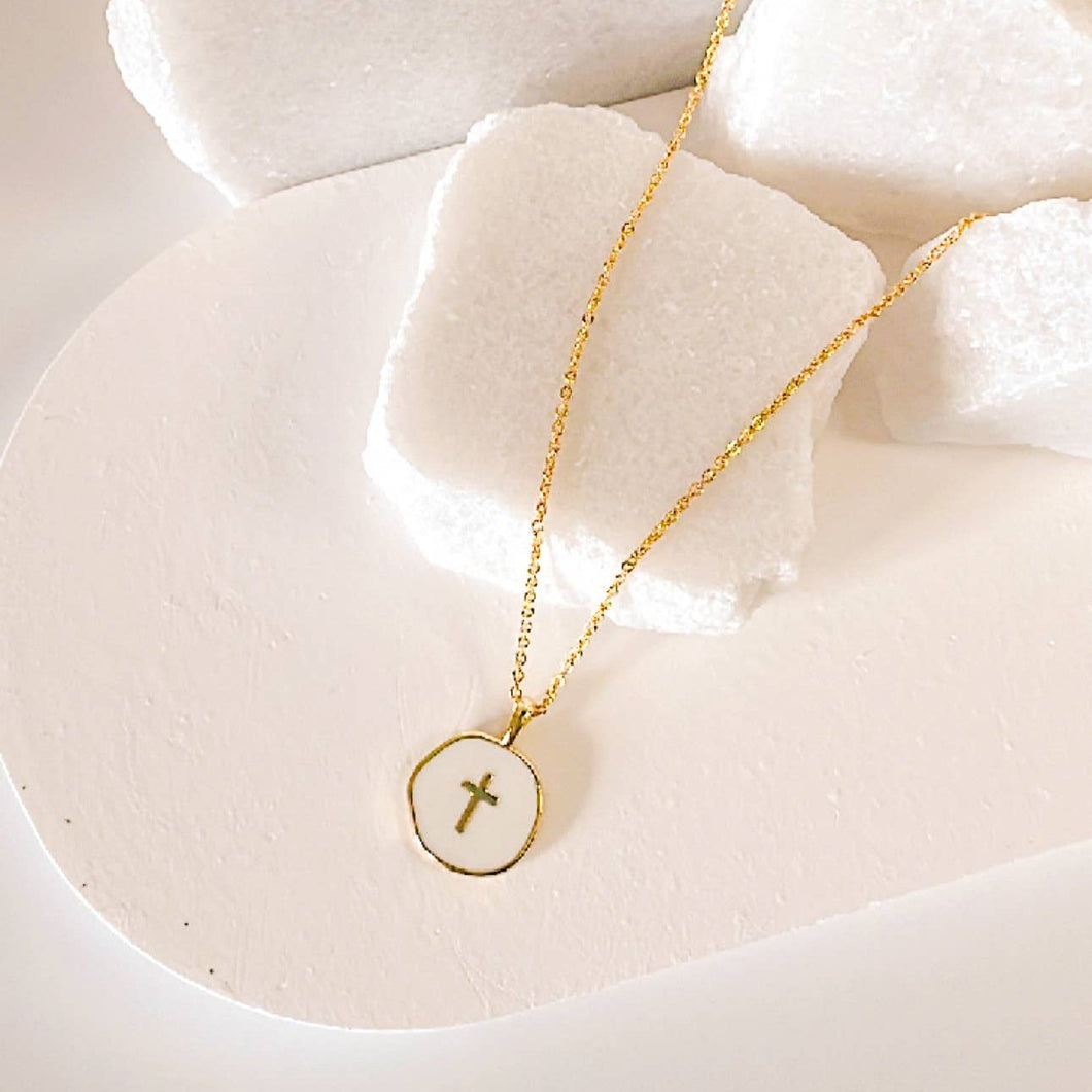 Lennon Cross Necklace