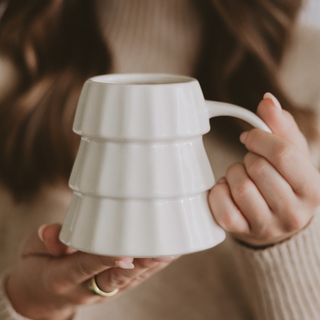 Cream Tree Mug