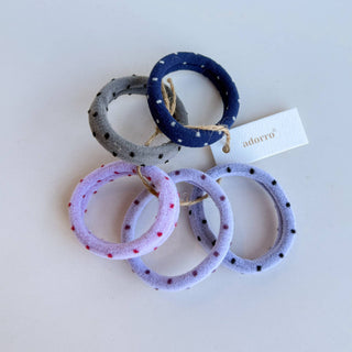 Polka Dot Seamless Hair Tie Set - Olita Gifts & Goods