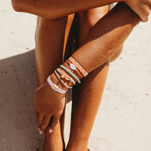 Load image into Gallery viewer, K'lani x Roxy Pink Tropics Hair Tie Bracelet
