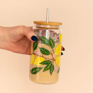 Lemon Grove Can Glass - Olita Gifts & Goods