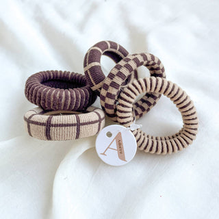 Patterend Seamless Hair Tie Set - Olita Gifts & Goods