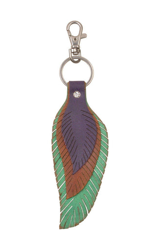 Multi Color Leaf Bag Charm: Multi