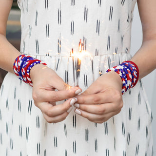 Stars & Stripes Roll-On Bracelet - Olita Gifts & Goods