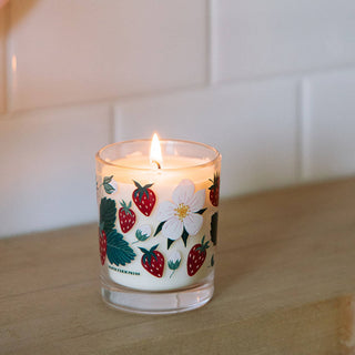 Strawberry Patch Scented Soy Hand - Poured Candle - Olita Gifts & Goods