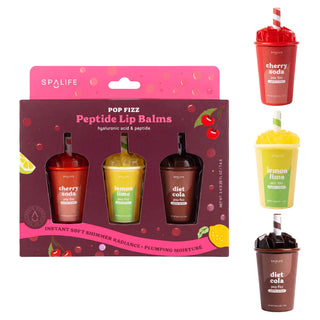 Pop Fizz Peptide Hydrating Lip Balm Trio - Olita Gifts & Goods