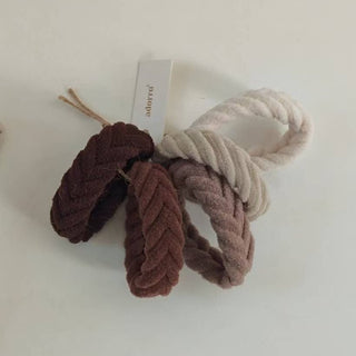Neutral Chevron Seamless Hair Ties Set - Olita Gifts & Goods