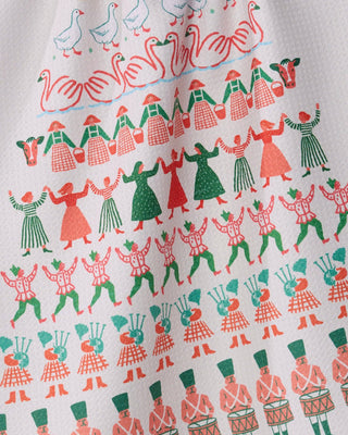 Counting Christmas Tea Towel