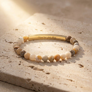Secret Message Stone Bracelet: You Got This - Olita Gifts & Goods
