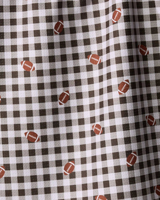 Football Check Tea Towel