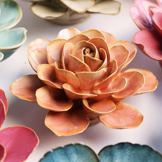Ceramic Peach Pink Begonia - Olita Gifts & Goods