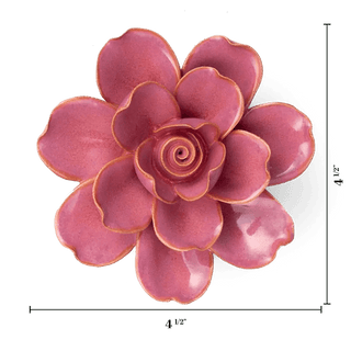 Ceramic Blush Pink Tahitian Gardenia - Olita Gifts & Goods