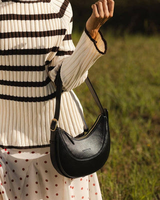 Lane Crossbody Bag - Black: Vegan - Polyurethane / Women-Owned, Cruelty-Free - Olita Gifts & Goods