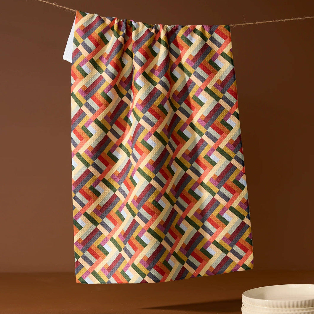Vivid Cascade Tea Towel
