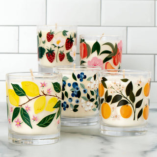 Strawberry Patch Scented Soy Hand - Poured Candle - Olita Gifts & Goods