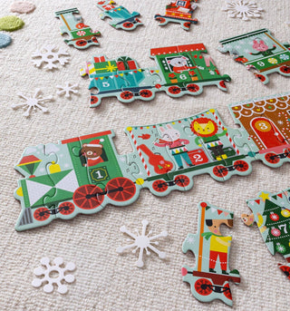 Christmas Train Shaped Floor Puzzle - Olita Gifts & Goods