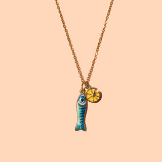 Sour Sardine Necklace - 18K Gold Plated - Olita Gifts & Goods