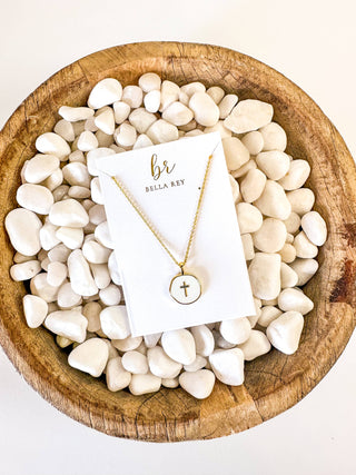 Lennon Cross Necklace - Olita Gifts & Goods