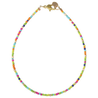 Tropical Tones Seed Bead Anklet - Olita Gifts & Goods