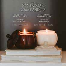 Load image into Gallery viewer, Warm &amp; Cozy Pumpkin Jar Candle
