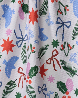 Christmas Garden Party Tea Towel