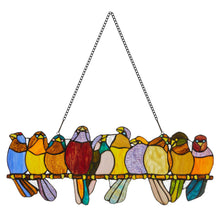 Load image into Gallery viewer, Marisol Birds Stained Glass Panel
