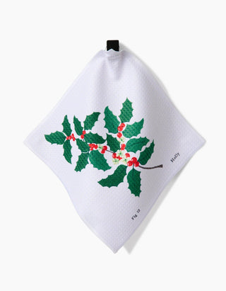 December Holly Dishcloth Set