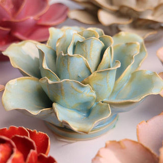 Ceramic Blue Stargazer Lily - Olita Gifts & Goods