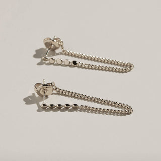 Silver Beaded Drop Earrings - Olita Gifts & Goods