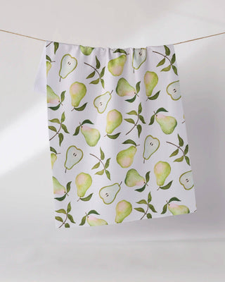 Pearwood Tea Towel: White