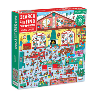 Winter Chalet 500 Piece Search & Find Puzzle - Olita Gifts & Goods