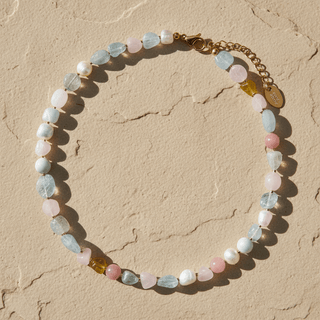 Aqua Rose Serenity Necklace - Olita Gifts & Goods