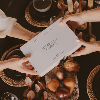 Delft Stemless Wine Glass Box Set