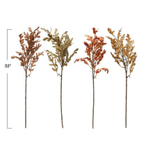 Load image into Gallery viewer, Faux Oak Leaves Branch
