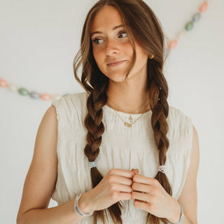 "Faith" Necklace Set Gold Mother of Pearl - Olita Gifts & Goods