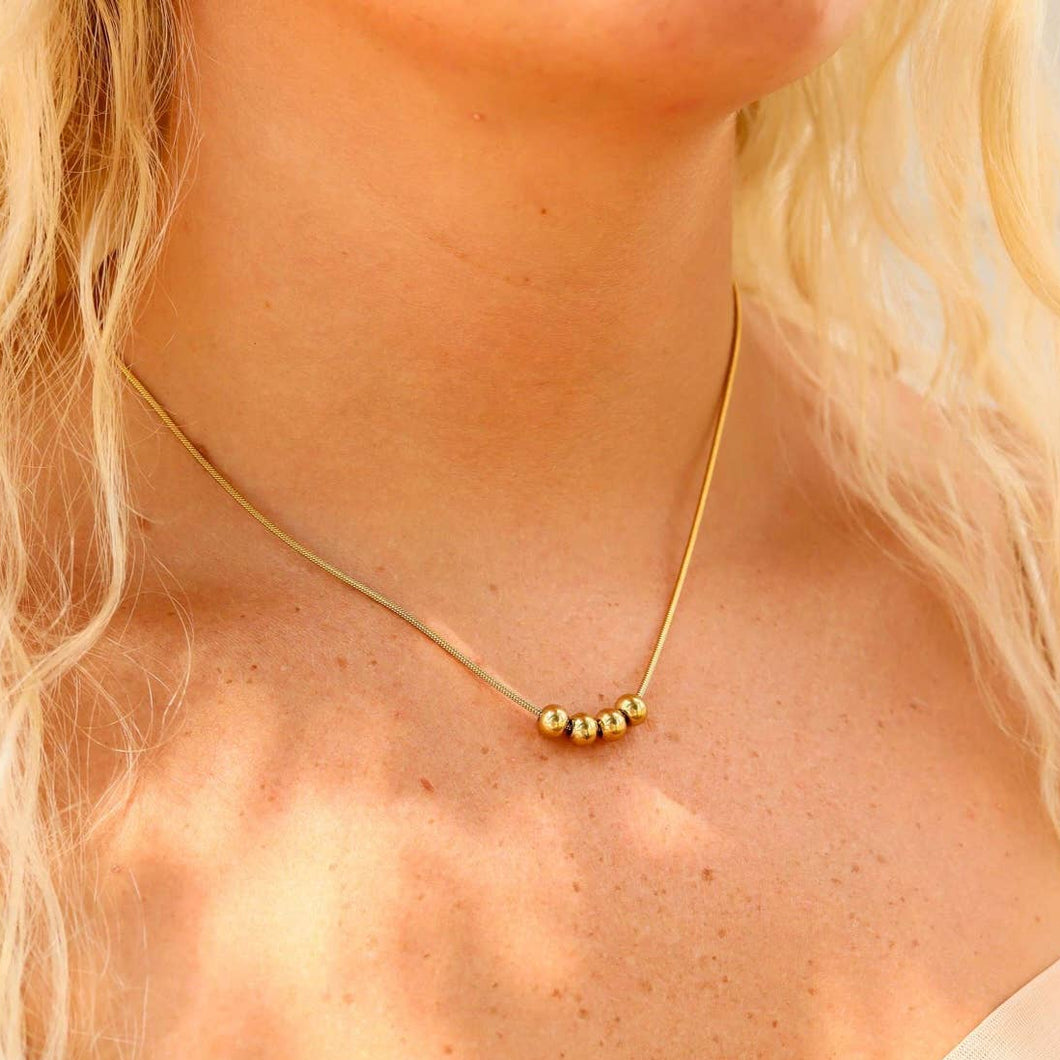 Hazel Necklace 18k plated