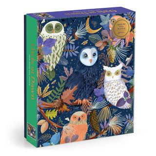 Owls at Dawn 1000 Piece Foil Puzzle - Olita Gifts & Goods