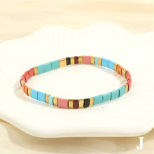 Load image into Gallery viewer, 5MM TILA Beads Beaded Elastic Bracelets - BJ: MIO55654-G
