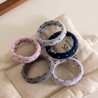 Polka Dot Seamless Hair Tie Set - Olita Gifts & Goods