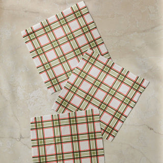 Christmas plaid dishclothes