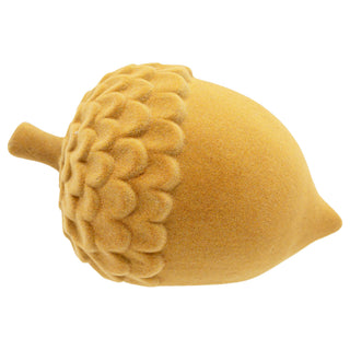 Mustard Flocked Acorn - Olita Gifts & Goods