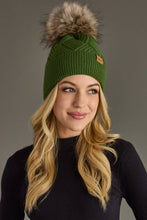 Load image into Gallery viewer, Green Knit Pom Hat
