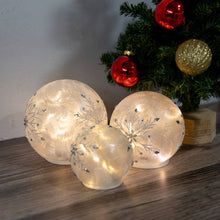 Load image into Gallery viewer, LED Glass Snowflake Globes
