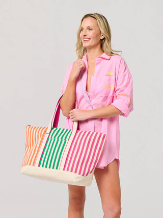 Port Striped Tote - Olita Gifts & Goods