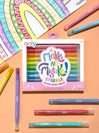Make no Mistake!: Glittery Erasable Markers