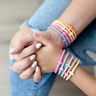 Jesus Bracelets - 5 Packs: Alloy / Small - Olita Gifts & Goods