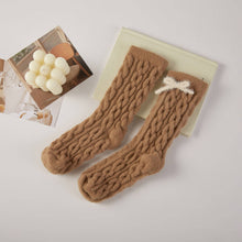 Load image into Gallery viewer, Bow Fuzzy Socks Gift Set
