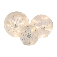 Load image into Gallery viewer, LED Glass Snowflake Globes
